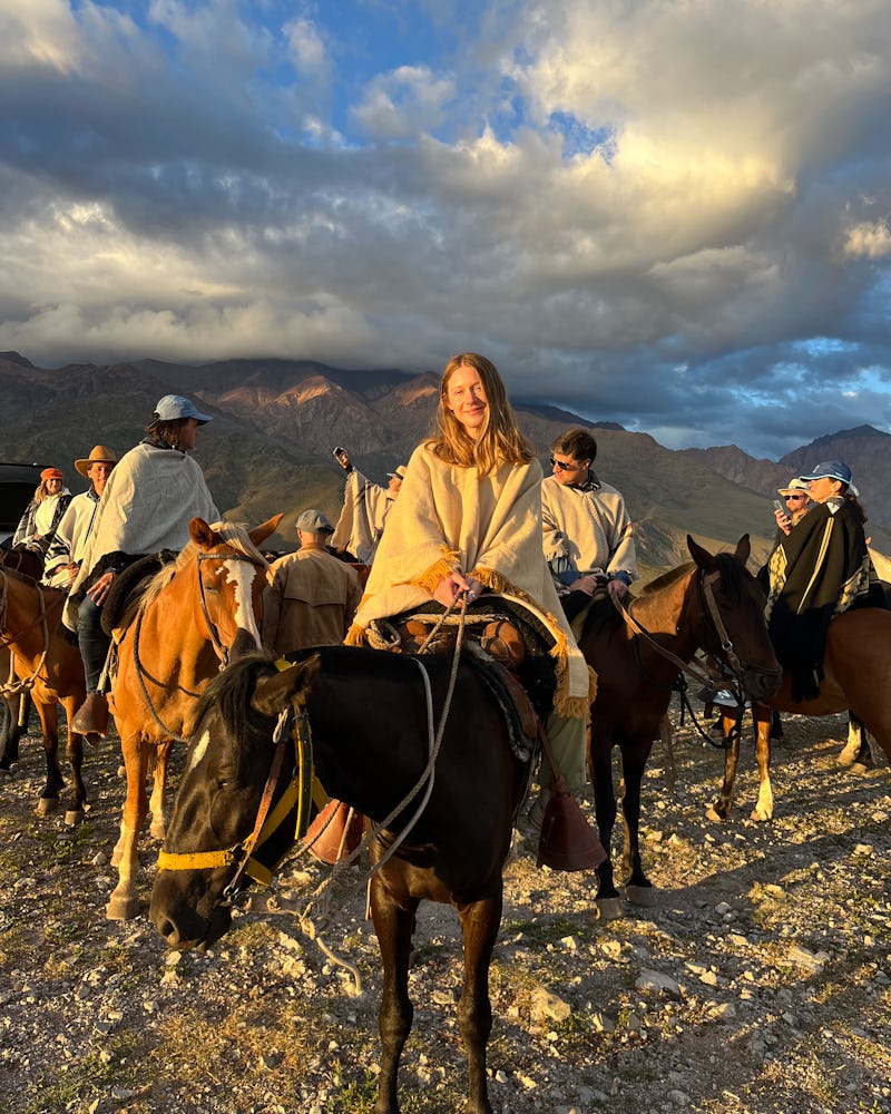 horseback ride in the andes mountains