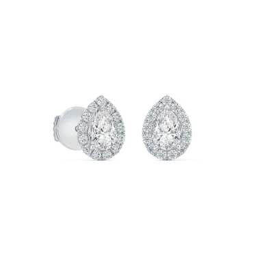 Aura Pear-Shaped Diamond Stud Earrings 