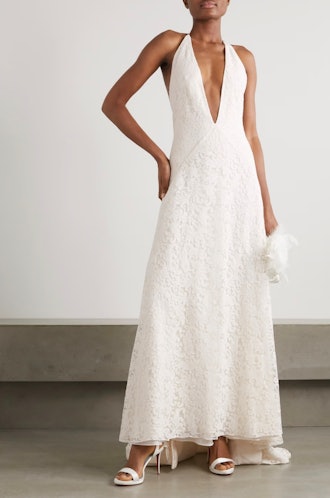 Alexandra Silk Guipure Lace Gown