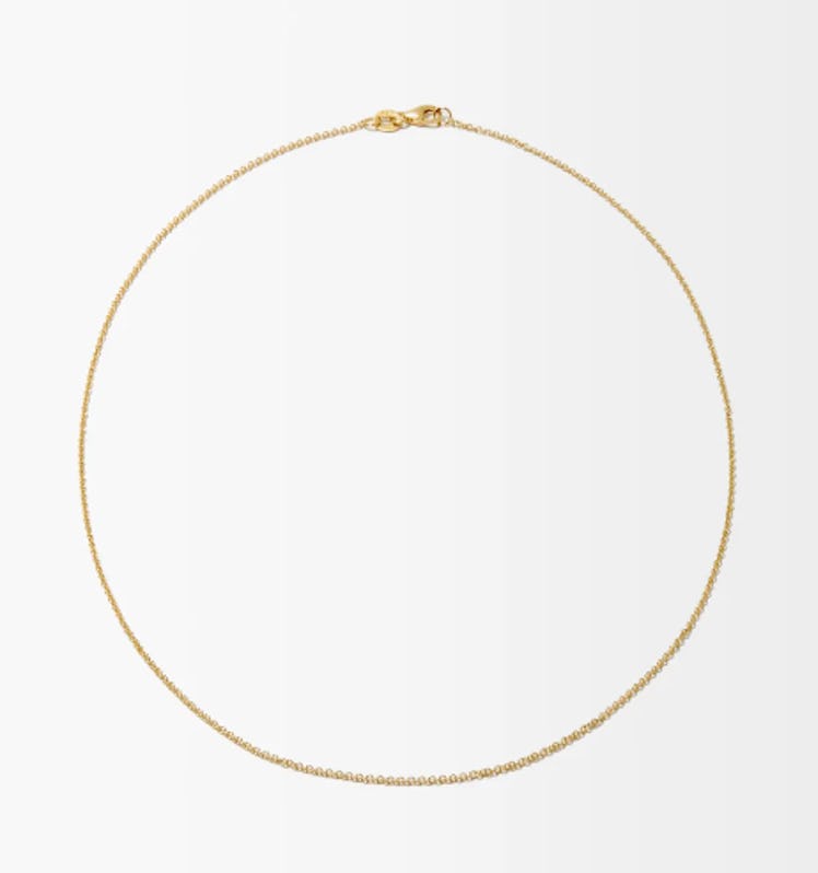 Lizzie Mandler Rolo-chain 18kt Gold Necklace