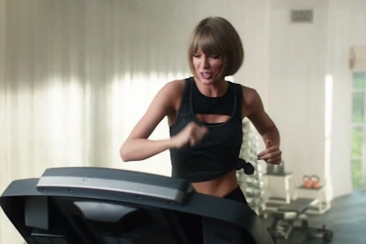 Taylor Swift’s treadmill working involves running for an hour, like she does in the Apple Music comm...