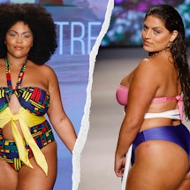 Ciara Shontel Smith and Ella Halikas wear plus-size bikinis and swimsuits at paraiso miami beach swi...