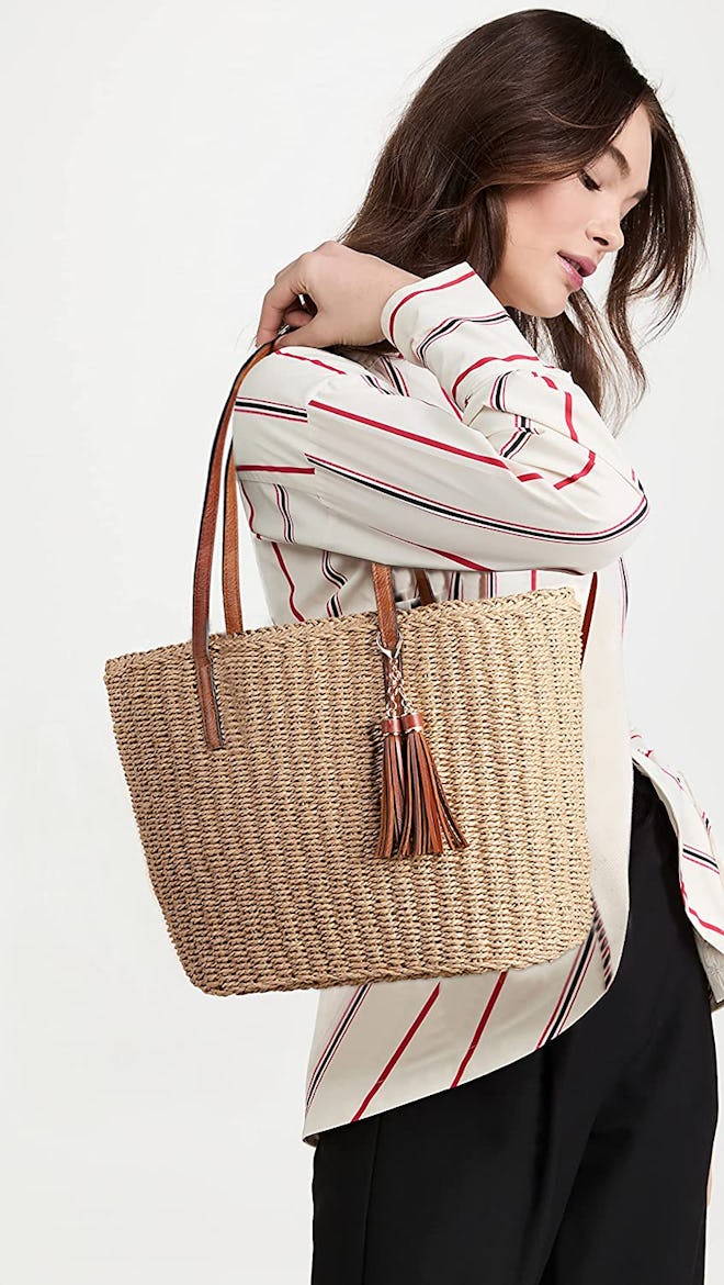 YXILEE Large Straw Bag