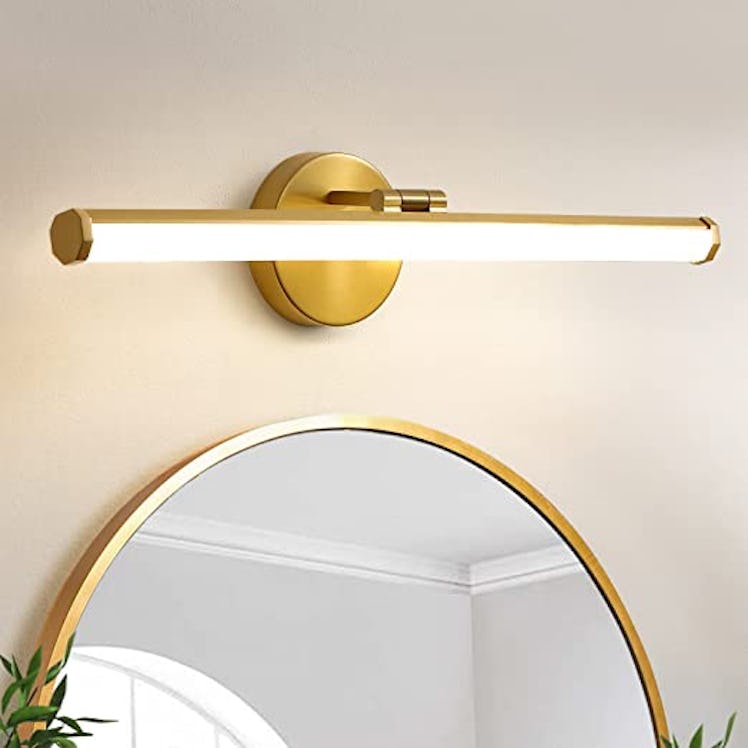 KAISITE Gold Over Mirror Light Fixture