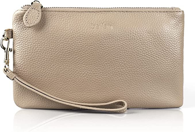 befen Genuine Italian Leather Wristlet