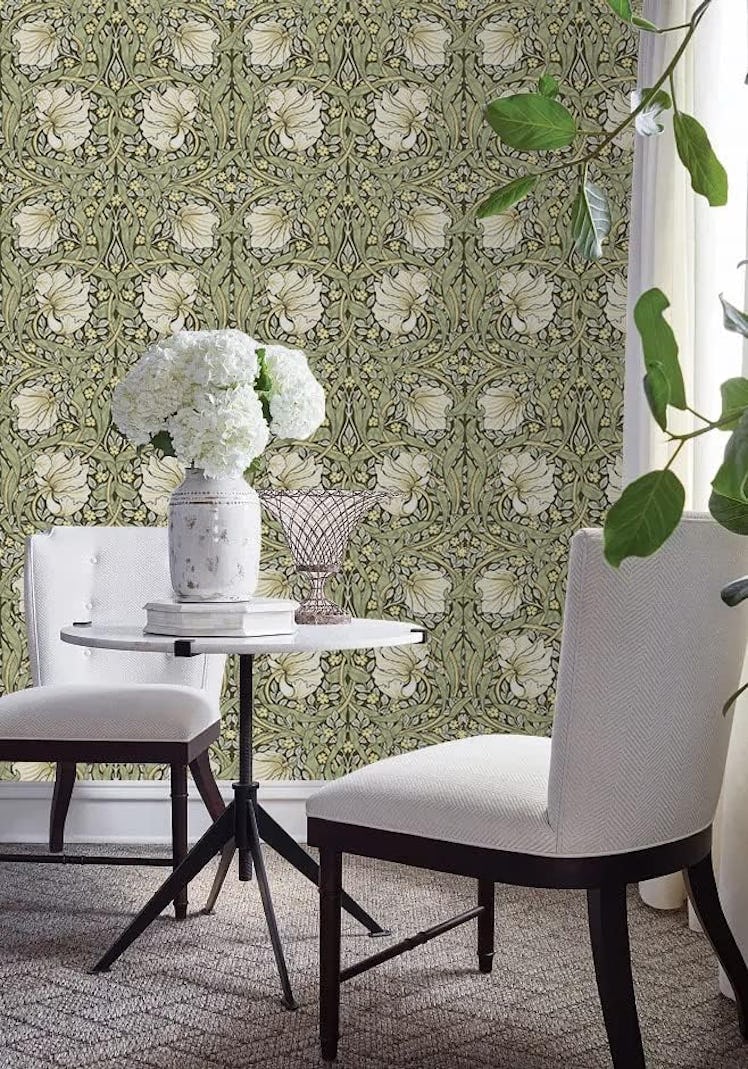 HAOKHOME Vintage Floral Wallpaper