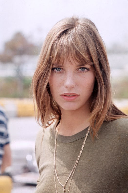 Jane Birkin with her signature bangs in 1969.