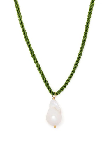 Sandralexandra Baroque-Pearl Cord Necklace