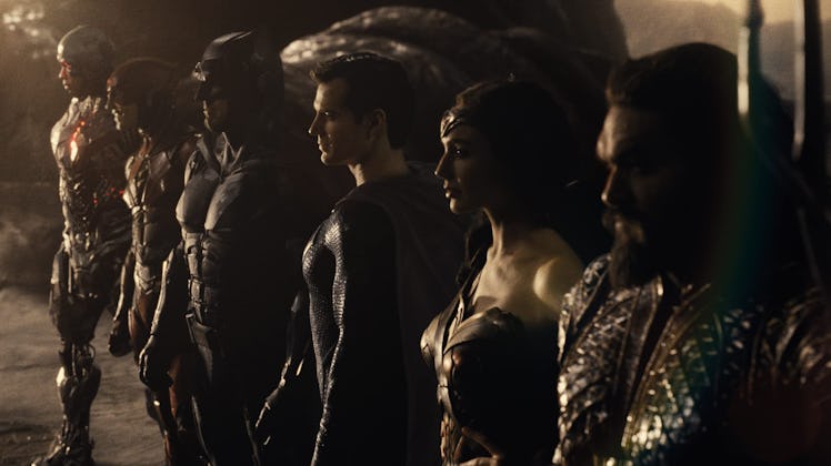 The members of the Justice League pose together in Zack Snyder's Justice League