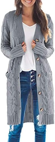 DOROSE Long Sleeve Cable Knit Sweater