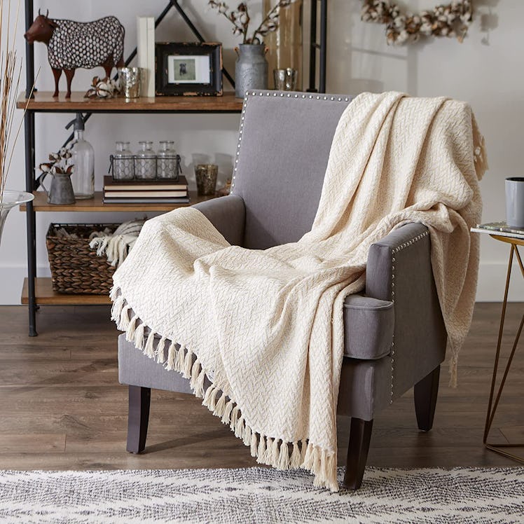 DII Modern Woven Throw Blanket