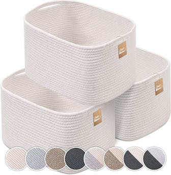 CHAT BLANC Rope Basket (Set of 3)