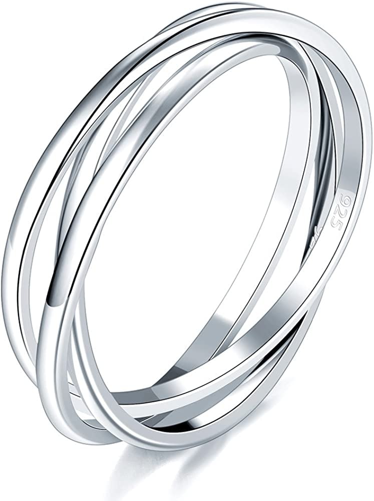 BORUO 925 Sterling Silver Ring