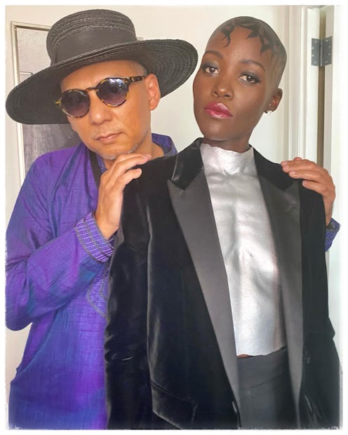 Lupita Nyong'o at TONY Awards 2023 with Nick Barose Makeup Artist