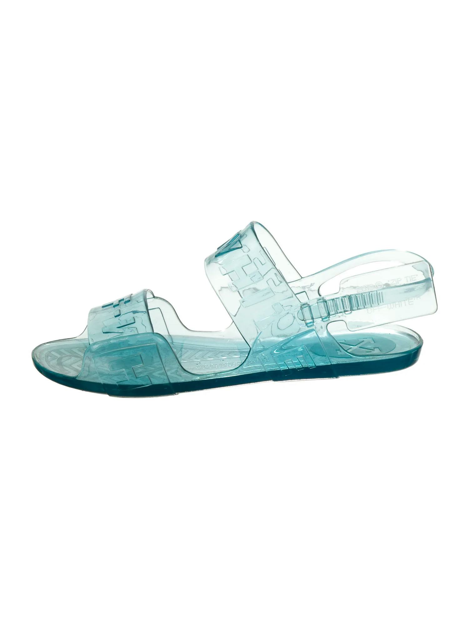 Off white cheap jelly shoes