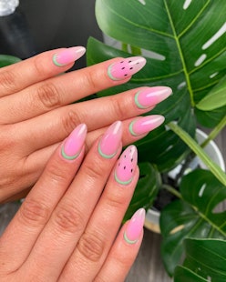 watermelon nail design ideas