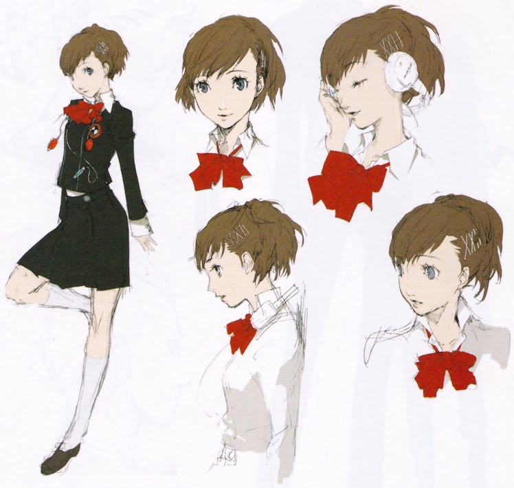 Persona 3 Portable female protagonist official concept art
