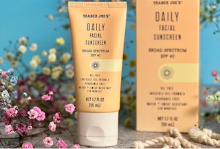 Trader Joe's sunscreen is often said to be a Super Goop dupe.