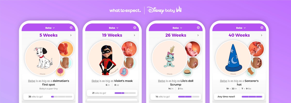 What to Expect App Introduces Disney Baby-Inspired Fetal Size