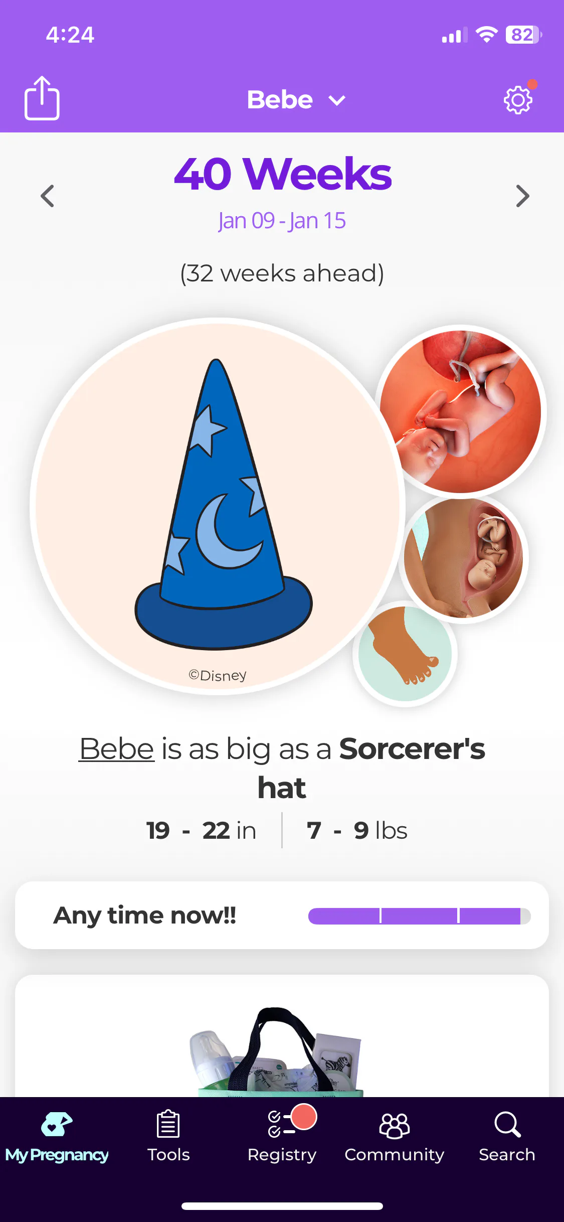 This Pregnancy App Compares Baby Size To Disney Characters & Props
