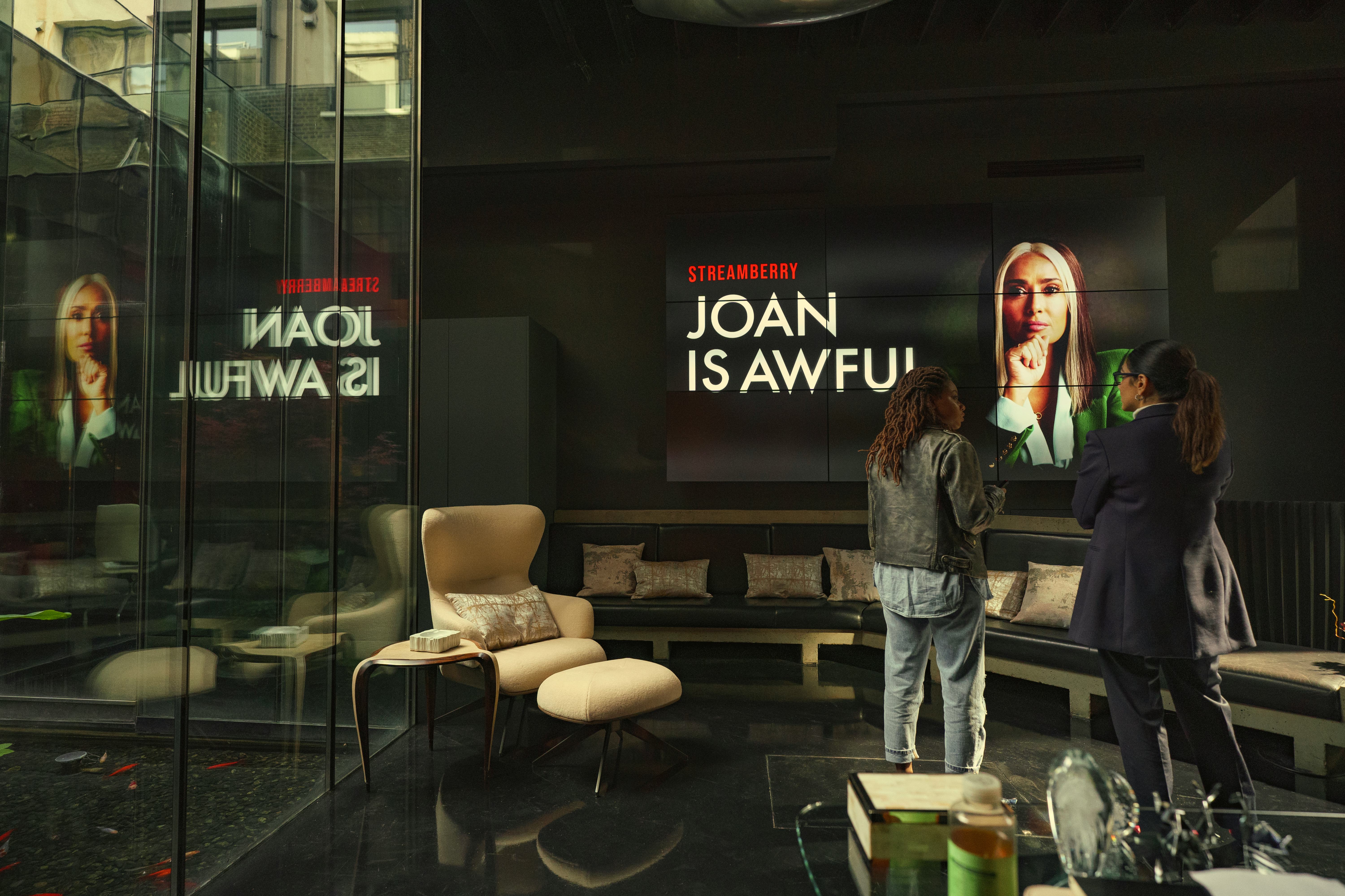 A scene from &lsquo;Black Mirror&rsquo; Season 6, Episode 1: &ldquo;Joan Is Awful.&rdquo; Photo via Netflix