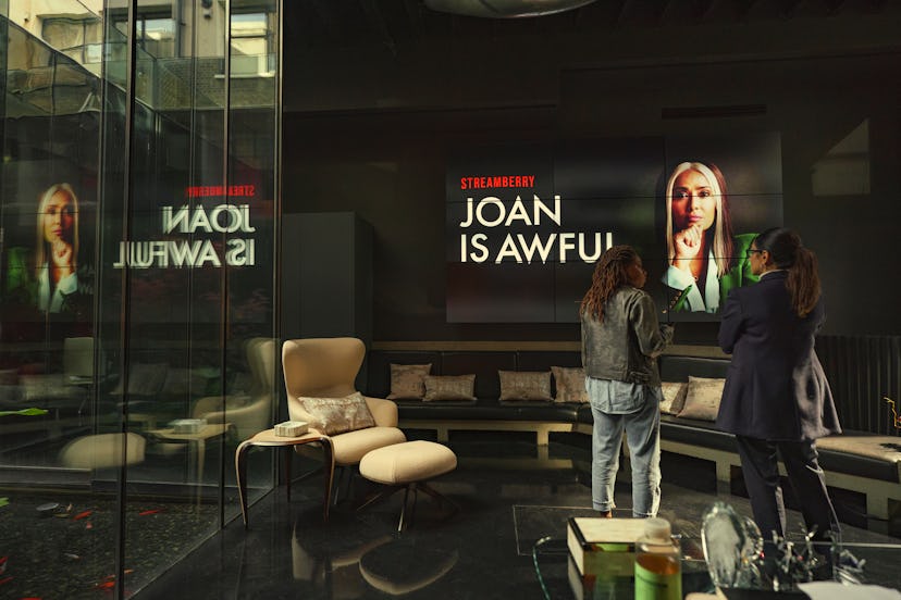 A scene from ‘Black Mirror’ Season 6, Episode 1: “Joan Is Awful.” Photo via Netflix