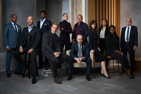 (L-R): Daniel Breaker as Roger “Scooter” Dunbar, Corey Stoll as Mike Prince, Toney Goins as Philip C...