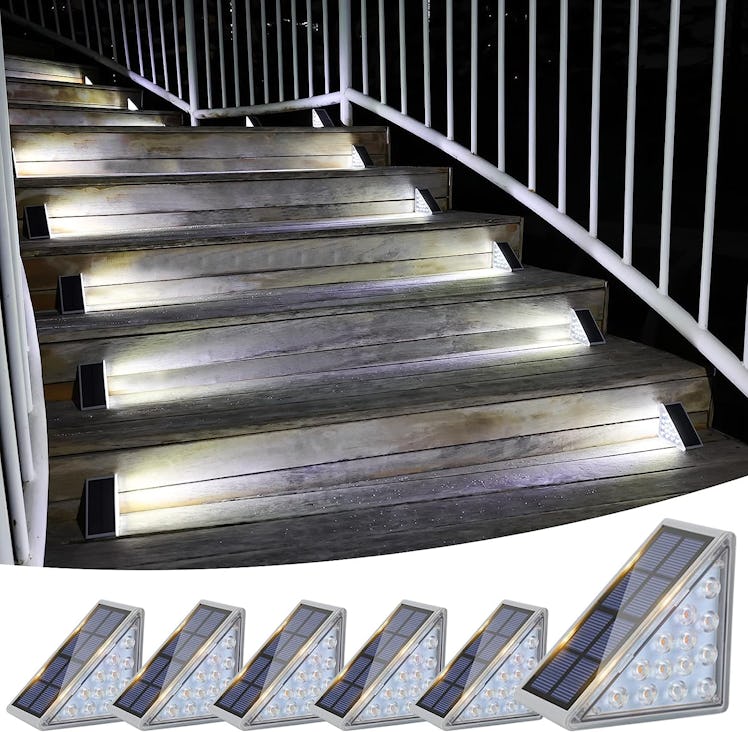 VOLISUN Solar Stair Lights (6-Pack)