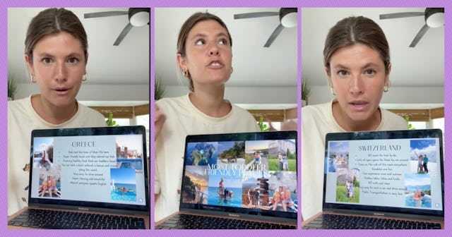 A TikTok creator and mom to two toddler-aged boys listed the top countries that she would recommend ...