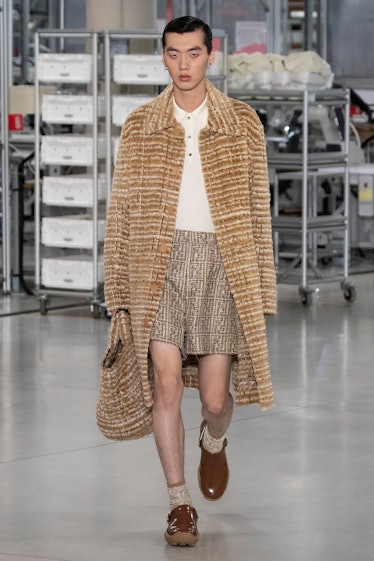 a look from fendi men's spring 2024 