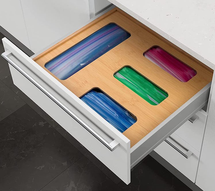 MELDEVO Bamboo Baggie Organizer