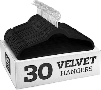 Zober Non-Slip Velvet Hangers (30-Pack)