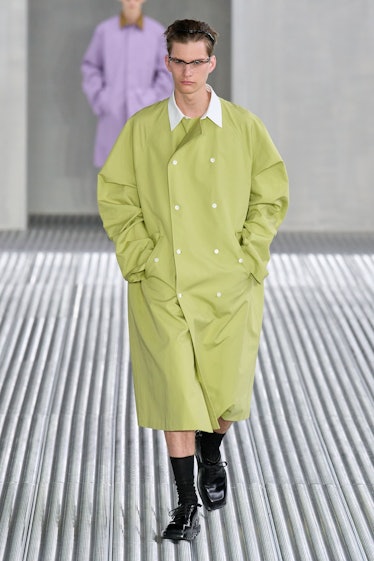 a look from prada men's spring 2024 collection
