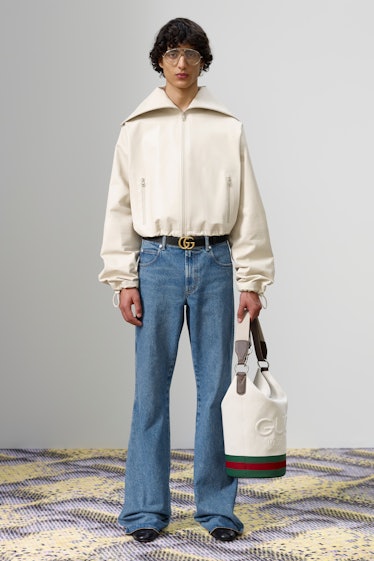 a look from gucci men's spring 2024