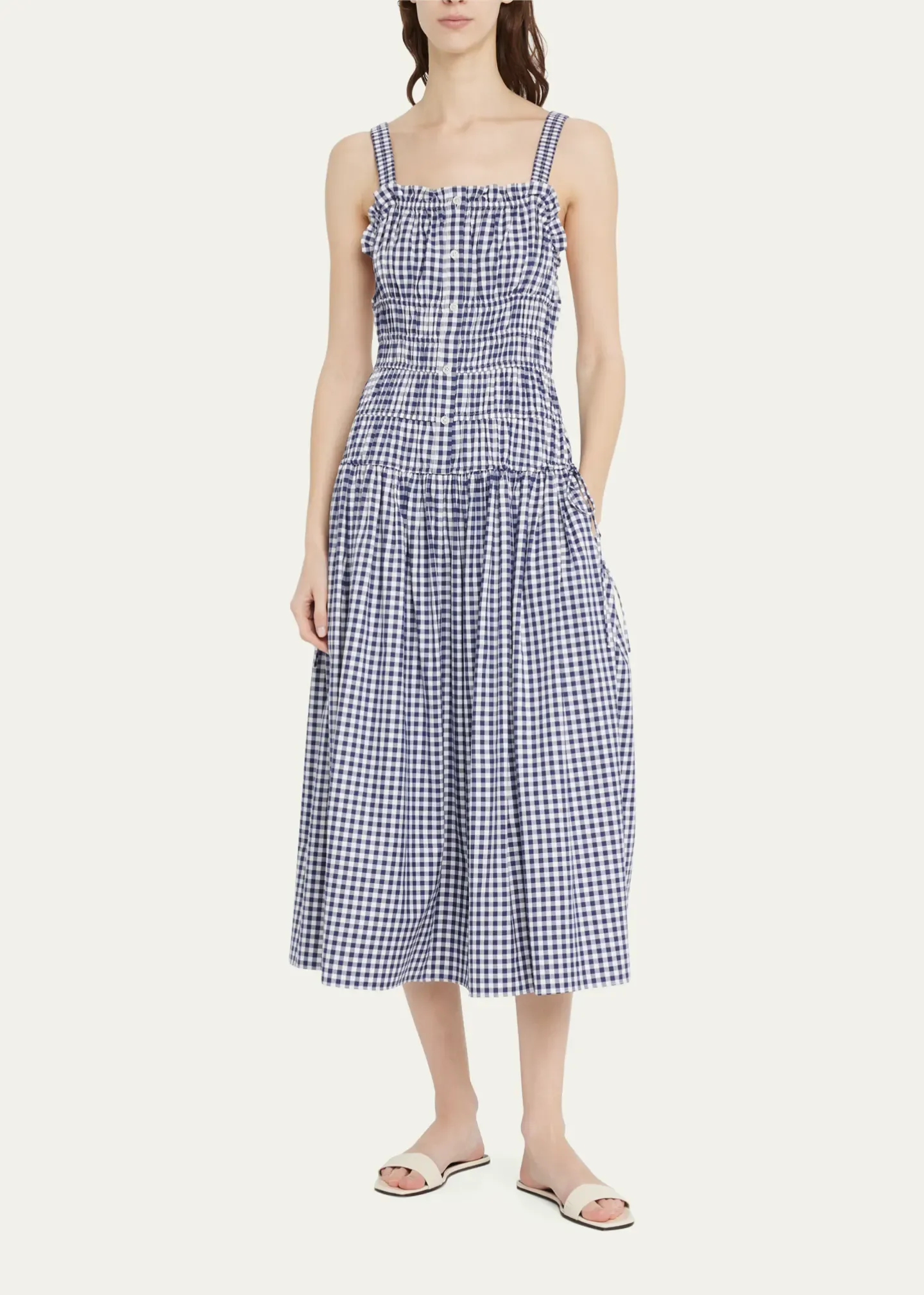 dresses in myrtle beach Kate Middleton Pale Pink Fit Flare Summer Dress – opalroyaleclothing main image 1