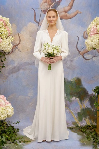 Elegant Long-Sleeve Wedding Dresses Like Sophie Turner
