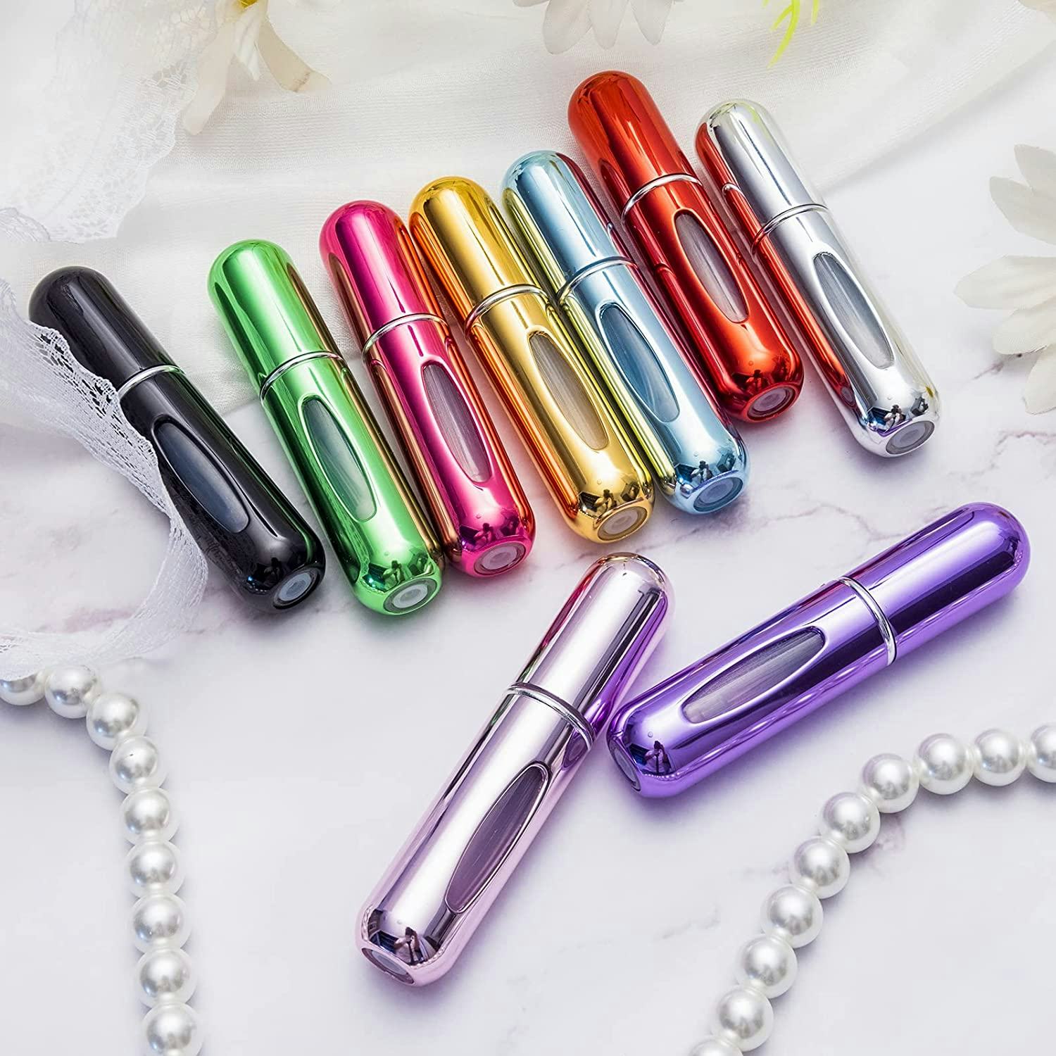 Yamadura Mini Refillable Perfume Atomizer (4-Pack)