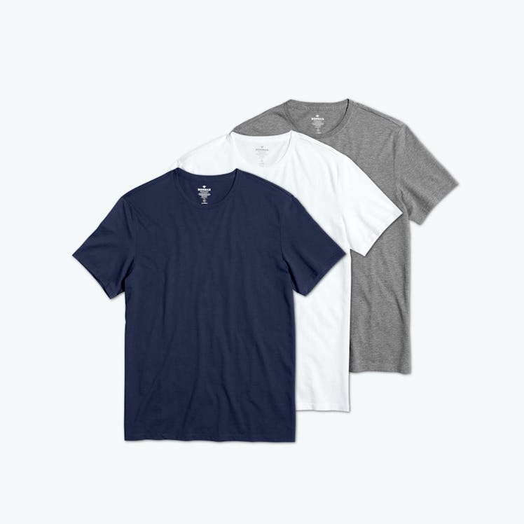 Pima Cotton Crew Neck T-Shirt (3-Pack)