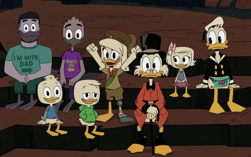 Violet's gay dads on DuckTales.