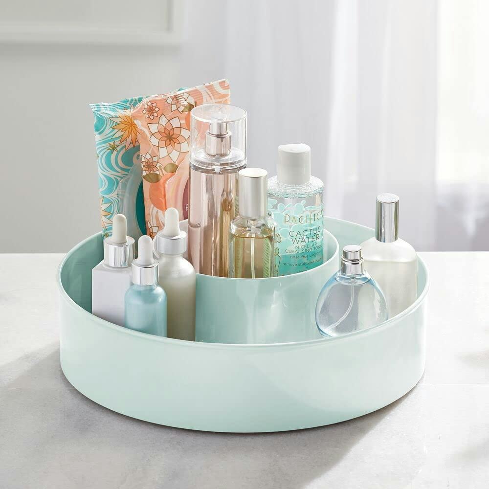 mDesign Plastic Spinning Lazy Susan