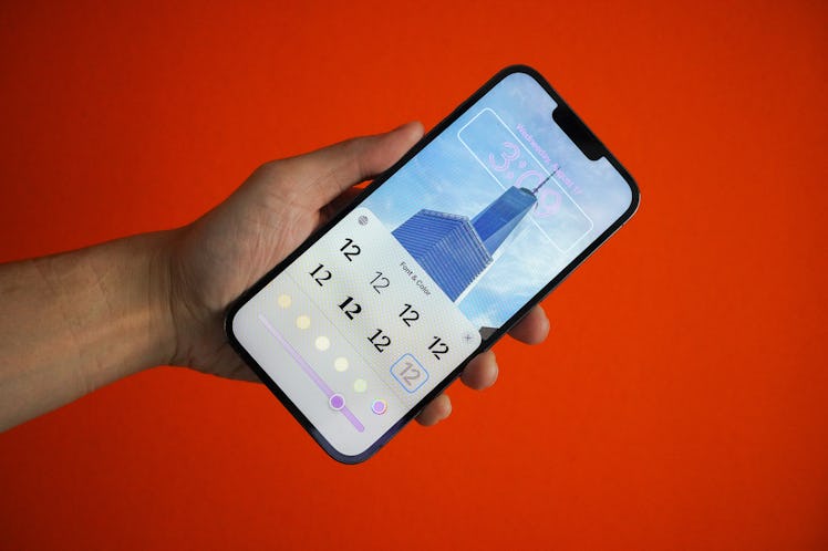 iOS 16 added customization features to the iPhone lock screen, like fonts and colors for the clock f...