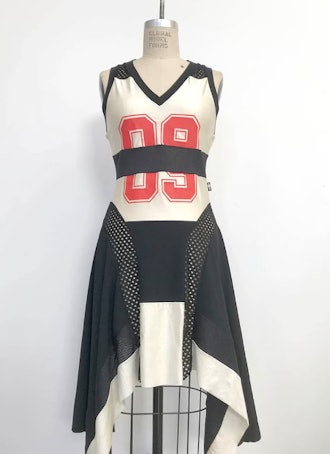 90's throwback jersey dress
