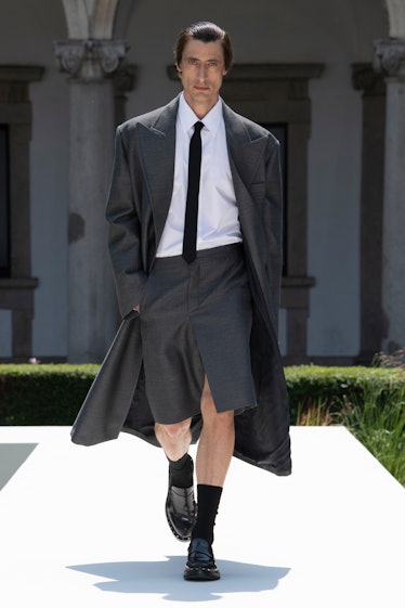 a look from Valentino men's spring 2024 collection