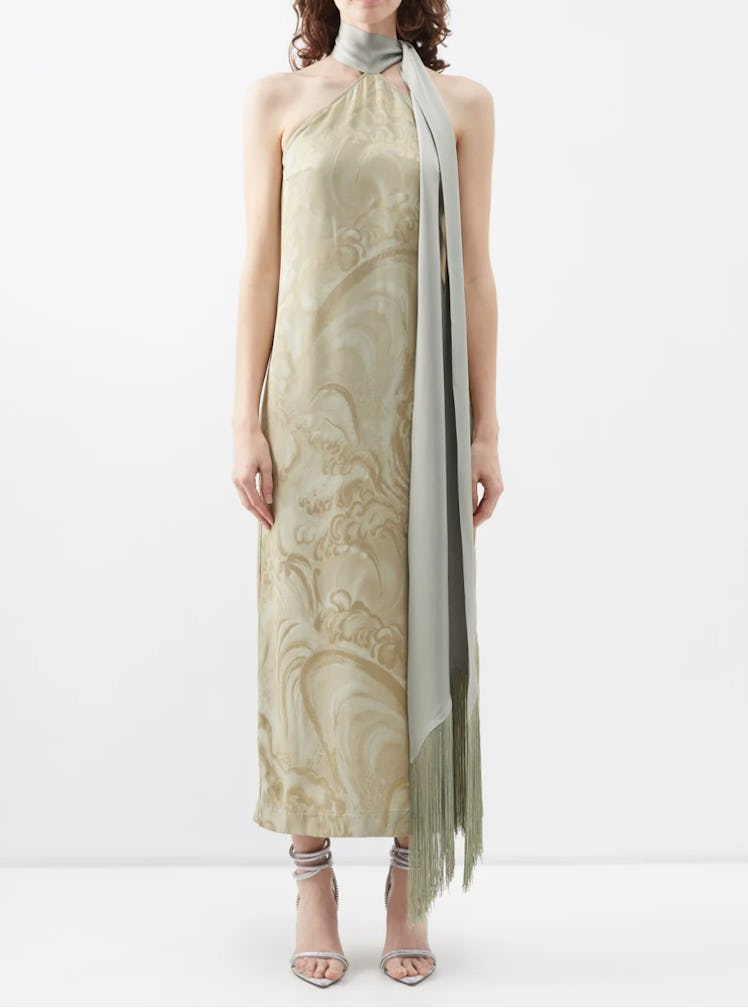 Taller Marmo Kempner Scarf Printed Dress
