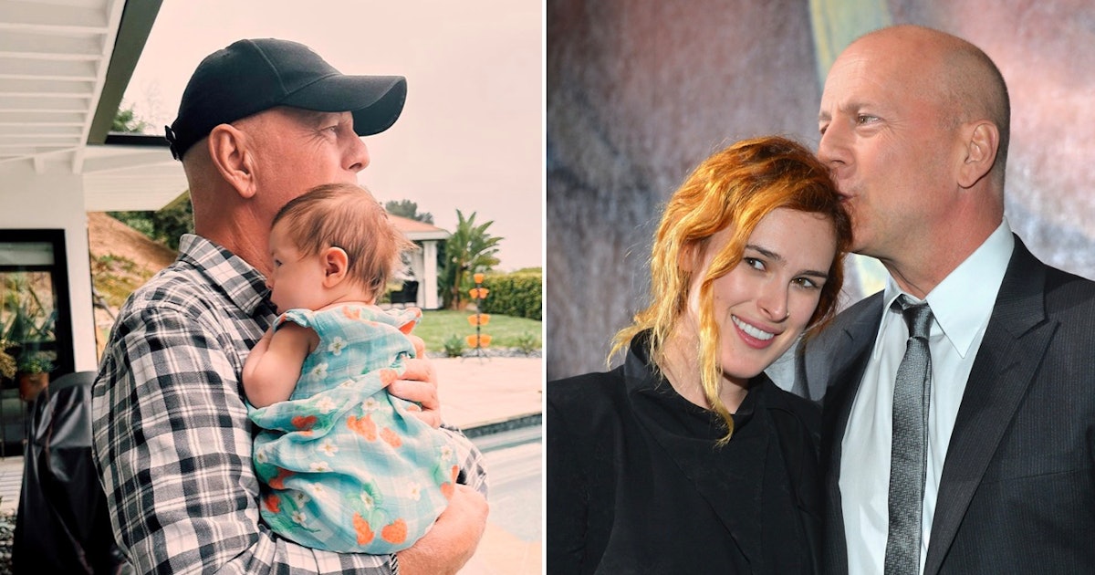 Bruce Willis Holds Daughter Rumer's Baby Girl Louetta In Precious Photo