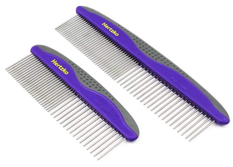 Hertzko Dog and Cat Grooming Comb (2-Pack)