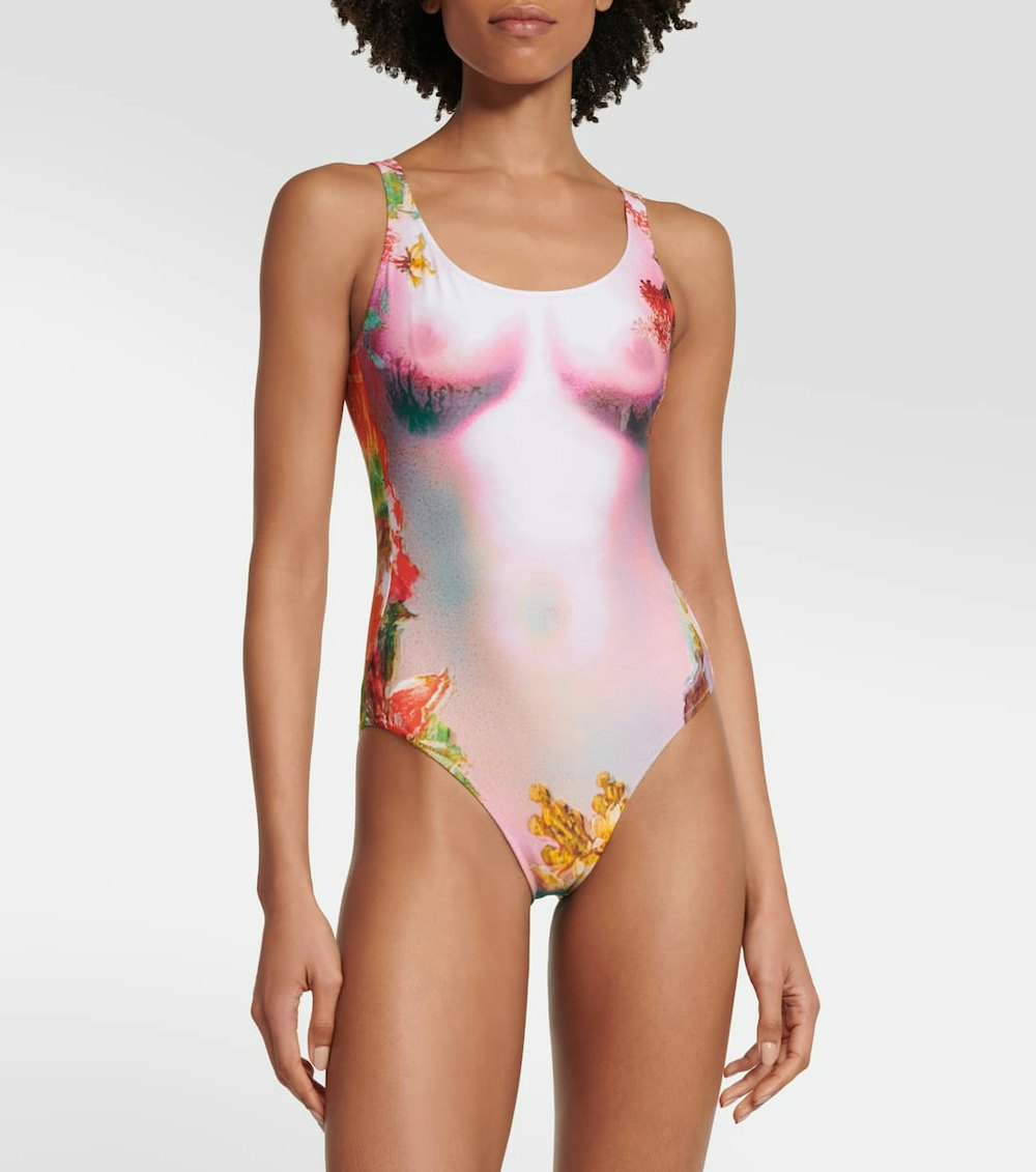 Flower Collection printed swimsuit