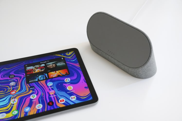 The Charging Speaker Dock turns the Pixel Tablet into a Nest Hub Max.