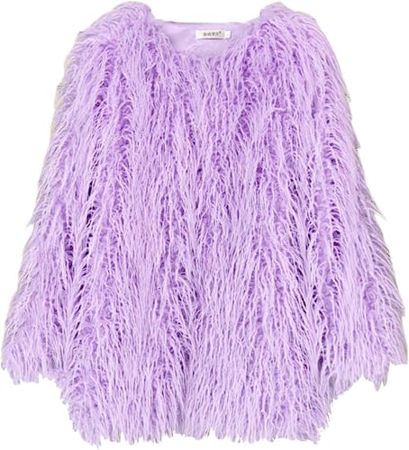 Purple Fluffy Fur Jacket