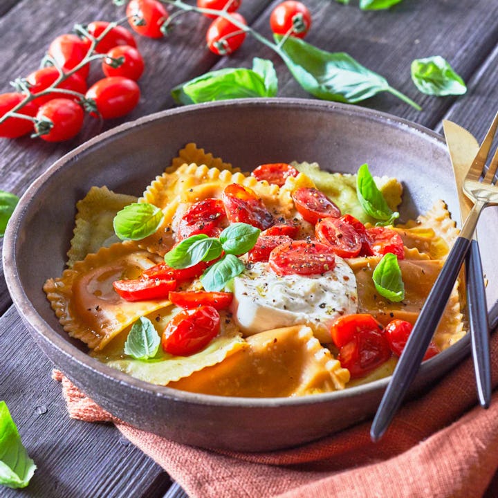 Trader Joe's Italian Tomato & Burrata Ravioloni is a new summer offering in 2023.